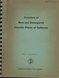 image of Inventory of Rare and Endangered Vascular Plants of California
