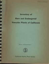 Inventory of Rare and Endangered Vascular Plants of California