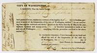 [Certification Document Affirming the Freedom of a Young Mulatto Woman Following 