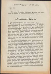 Till Sverges kvinnor.