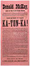 View Image 2 of 2 for Donald McKay Patent Medicine Flyer -- Depicting Native American Heroes in Advertising Inventory #21001495