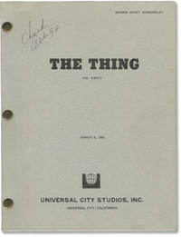 The Thing (Original screenplay for the 1982 film) by John Carpenter (director); Bill Lancaster (screenwriter); John W. Campbell (story writer); David Foster, Stuart Cohen, Lawrence Turman, Wilbur Stark (producers); Kurt Russell, Keith David, Wilford Brimley (starring) - 1981