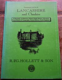 R F G HOLLETT & SON Occasional List 94 Lancashire And Cheshire