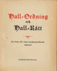 Hall-ordning och hall-rätt. En fram till 1846…