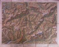 H. Kümmerlys Touristenkarte von Graubünden - Kuemmerly Carte routiere du canton des Grisons -...