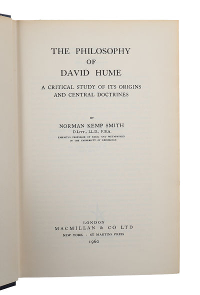 The Philosophy of David Hume. A Critical Study of its Origins and Central Doctrines. (photo 3)
