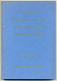 Catalogue of Italian plays, 1500-1700, in the…