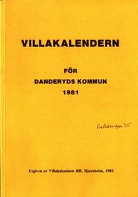 Villakalendern för Danderyds kommun 1981.