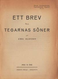 Ett brev till Tegarnas söner.