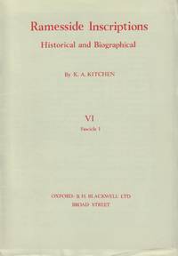 image of Ramesside Insciptions VI: 1-29 (Complete)