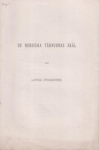 De nordiska tärnornas skål från Lunds studenter.