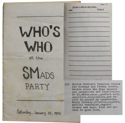 Who's Who at the SMads [Cover title]