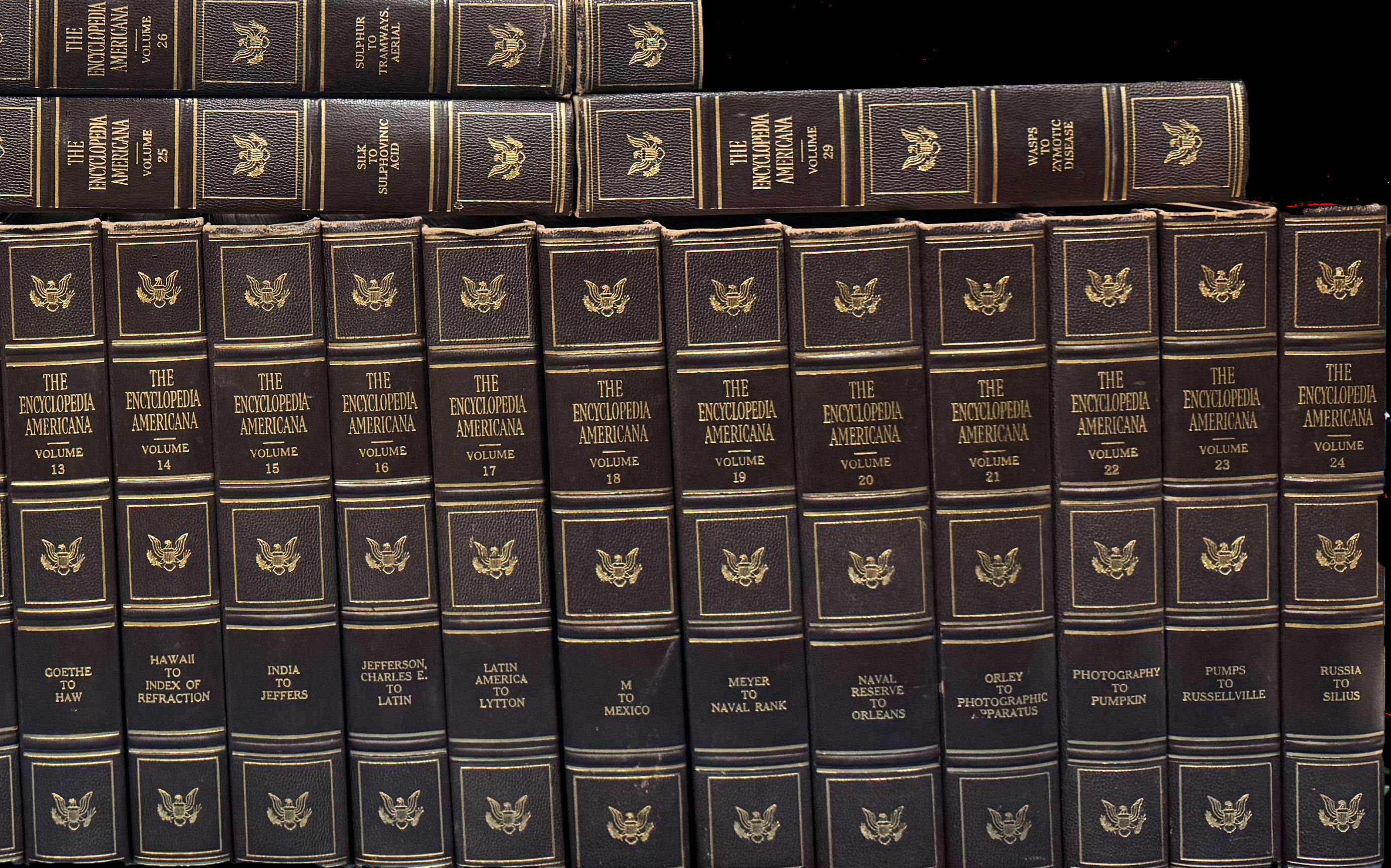Encyclopedia Americana, 1957 edition Stitched | 1957 | Americana