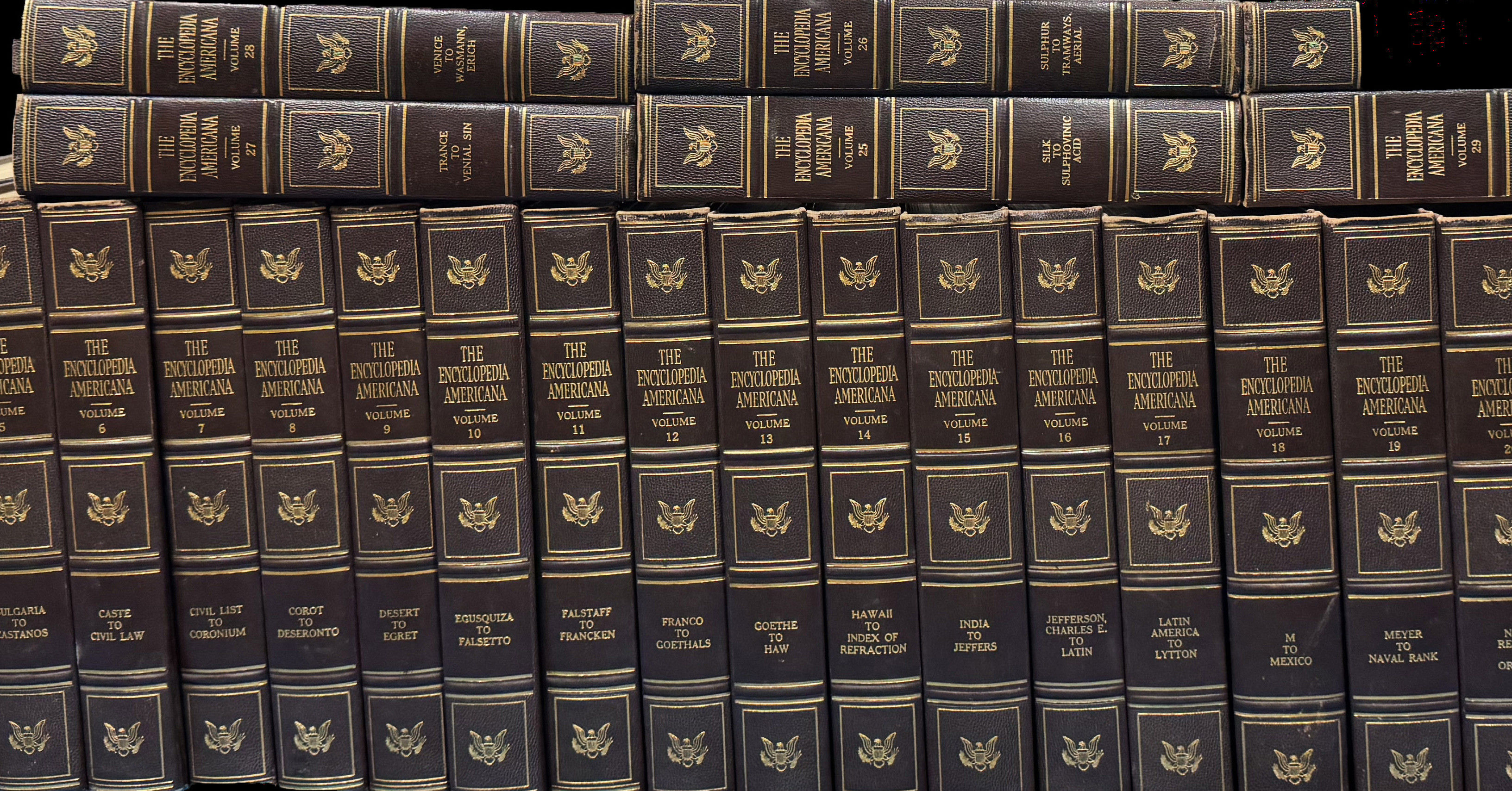 Encyclopedia Americana, 1957 edition Stitched | 1957 | Americana 