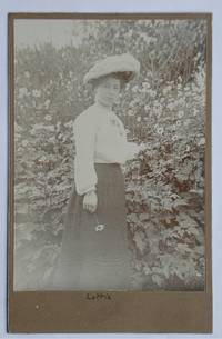 Cabinet Photograph: Portrait of 'Lottie' a Young Woman Amongst Flowers.