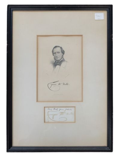 CYRUS W FIELD PORTRAIT [with] AUTOGRAPH