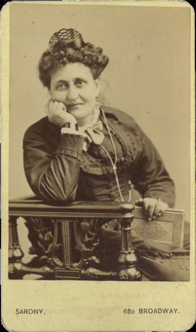 Carte-de-Visite Portrait of Grace Greenwood (Sara Jane Clarke Lippincott), circa 1870