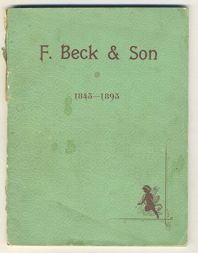 Bokbinderifirman F. Beck & son. 1843-1893.