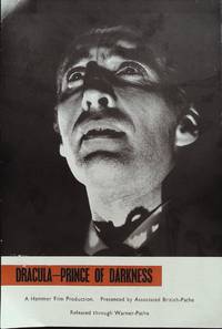 Dracula Prince of Darkness Synopsis Sheet 1966 Christopher Lee, Barbara Shelley by Directed by Terence Fisher / Starring  Christopher Lee, Barbara Shelley, Andrew Keir - 1966