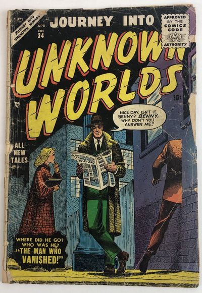 JOURNEY INTO UNKNOWN WORLDS NO. 34 STAN LEE JOE KUBERT