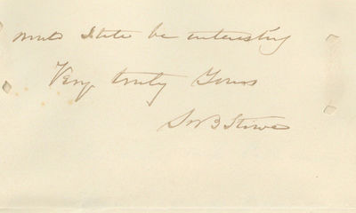 Harriet Beecher Stowe Seeks Reminiscences After the Death of Her Governess and Servant