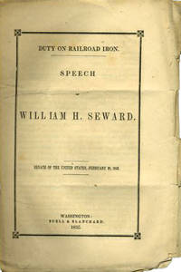 Washington : Buell & Blanchard, Printers, 1853. First edition. Self paper wrappers. A very good unop...