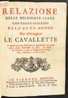 View Image 1 of 4 for Relazione delle diligenze usate con felice successo nell'anno MDCCXVI per distruggere le cavallette,... Inventory #1399