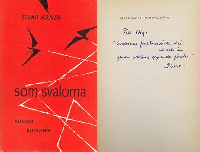 Som svalorna. [Roman]. [Utg. av] Bonniers.