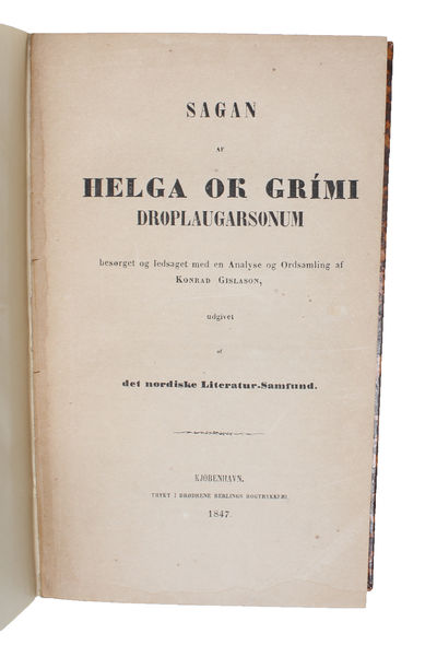 Sagan af Helga ok Grimi Droplaugarsonum besørget…