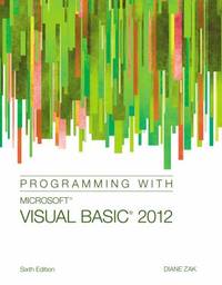 Programming with Microsoft? Visual Basic? 2012