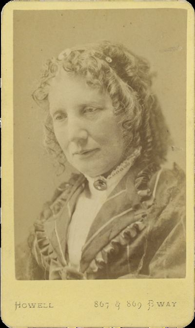 Carte-de-Viste Portrait of Harriet Beecher Stowe, c. 1870