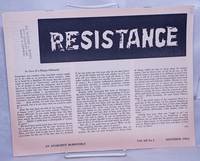 image of Resistance, an anarchist bi-monthly, vol. 12, no.4, December 1954
