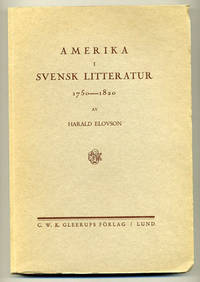 Amerika i svensk litteratur 1750-1820. A.a.