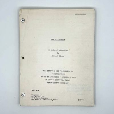 The Deer Hunter. An Original Screenplay. Fourth Draft