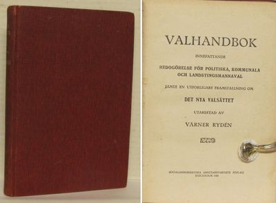 Valhandbok innefattande redogörelse, för…