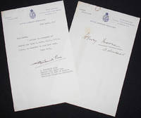 image of Typed letter, signed by Captain G. Frederick Pine, of the Royal Navy, enclosing autograph of Admiral Sir Henry R. Moore