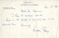 Autograph letter signed to Colombian conductor Guillermo Espinosa by Lukas 1922-2009 FOSS - from J & J Lubrano Music Antiquarians LLC (SKU: 20712)