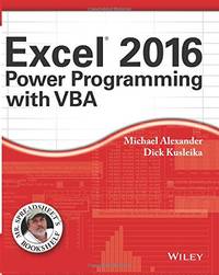 Excel 2016 Power Programming with VBA (Mr. Spreadsheet's Bookshelf)