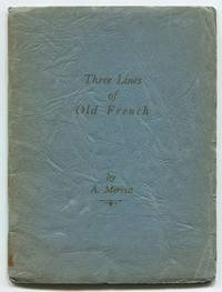 cover of Three Lines of Old French