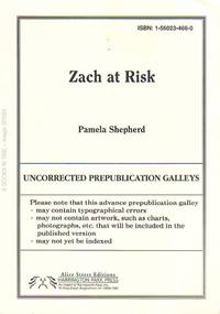 cover of Zack At Risk : Prepublication Copy