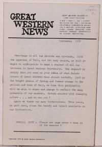 image of Great Western News September 1978