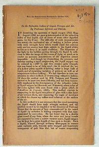 On the Refractive Indices of Liquid Nitrogen and Air. From the Philosophical Magazine for October 1893