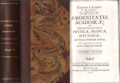AMOENITATES ACADEMICAE; seu dissertationes variæ,…