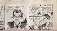 Original Cartoon Art Featuring Charlie Dobbs, From the Cartoon Strip "Abbie An'...