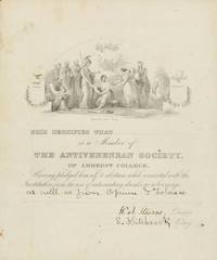 Certificate of Membership in the Antivenenean Society of Amherst College