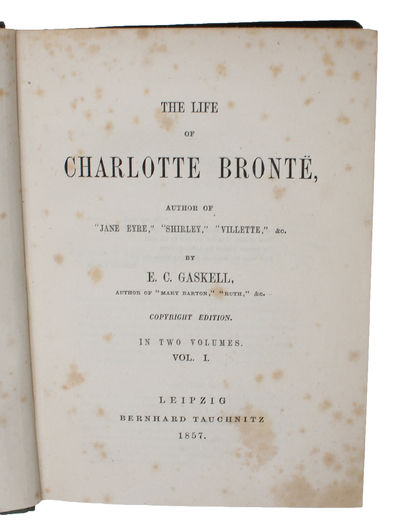 The Life of Charlotte Brontë, Author of "Jane Eyre", "Shirley", "Villette", &c. Copyright Edition. In Two Volumes. 2 Vols. - [THE FIRST BIOGRAPHY OF BRONTË] (photo 5)