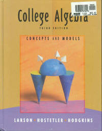 image of College Algebra: Concepts And Models