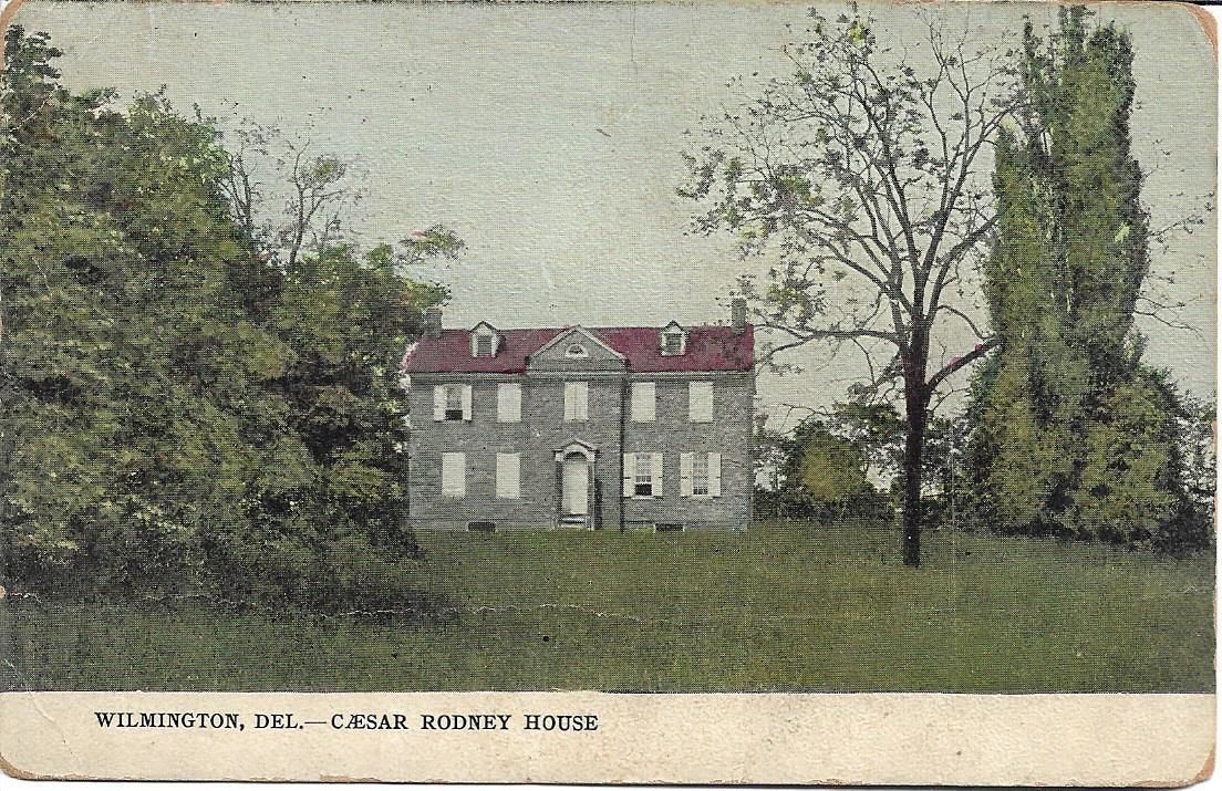 Cesar Rodney House, Wilmington, DEColor Image on 1910 Postcard
