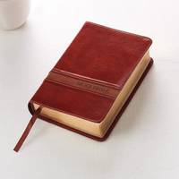 King James Bible, LuxLeather Compact Large Print, Brown (KJV)
