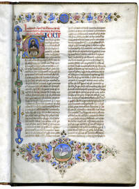 LIBER SUPER ETHICORUM ARISTOTELIS (Commentary on the Ethics of Aristotle);Illuminated manuscript on vellum By Thomas Aquinas de Thomas Aquinas